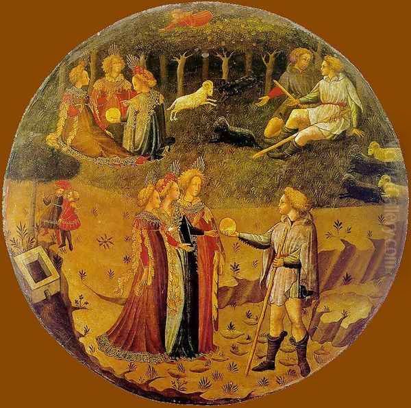 The Judgement of Paris Oil Painting by Italian Unknown Master