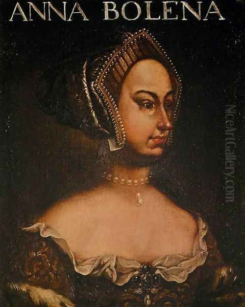 Portrait of Anne Boleyn Oil Painting by Italian Unknown Master