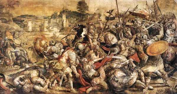 The Battle of the Ticino Oil Painting by Italian Unknown Master