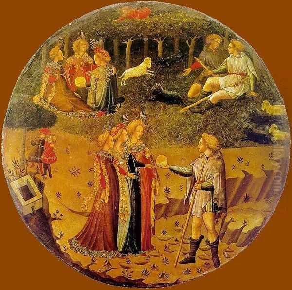 The Judgement of Paris 2 Oil Painting by Italian Unknown Master