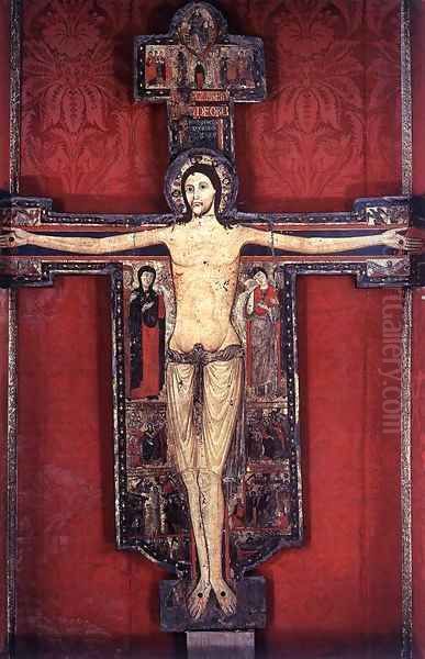 Crucifix Oil Painting by Italian Unknown Master