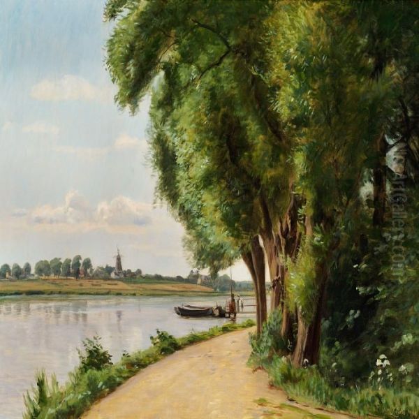 Summer Day At Gentofte So Oil Painting by Christian Zacho