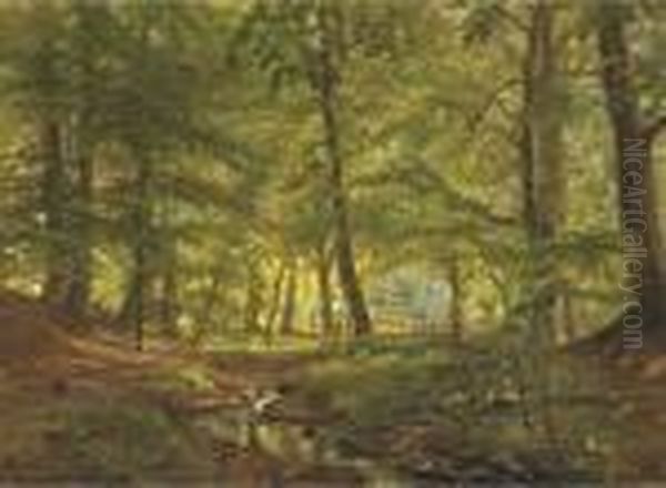 The Sunlit Glade Oil Painting by Christian Zacho