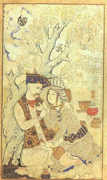 Shah Abbas I, 1627 Oil Painting by Iranian Unknown Masters