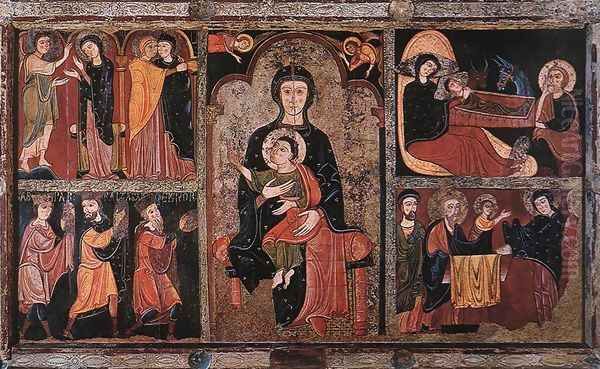 Scenes from the Life of Jesus Oil Painting by Catalan Unknown Masters