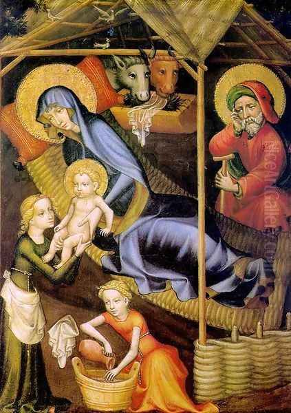 The Nativity c. 1400 Oil Painting by Austrian Unknown Master