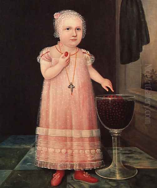 Emma van Name 1795 Oil Painting by American Unknown Masters