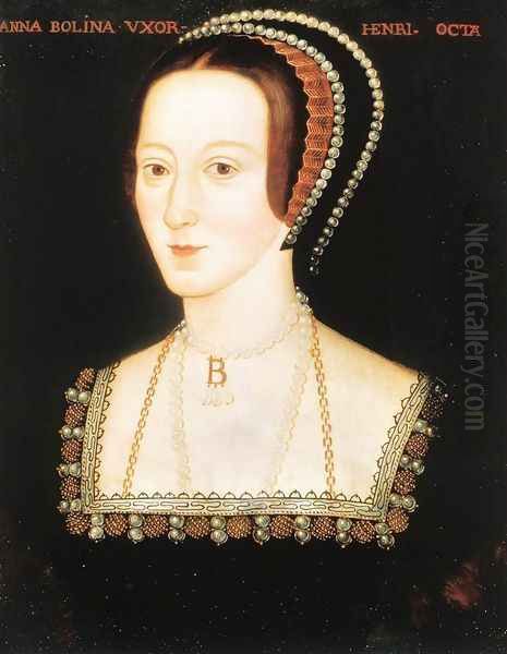 Portrait of Anna Boleyn 1530-36 Oil Painting by English Unknown Masters