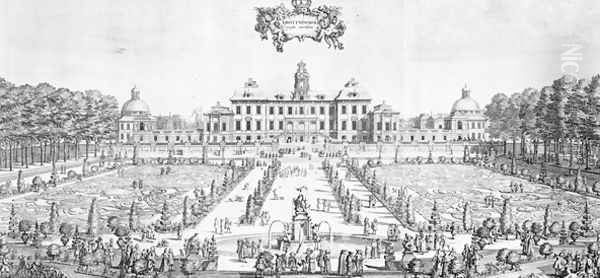 A view of Drottningholm Palace, 1692 Oil Painting by unknown