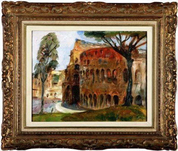 Il Colosseo Oil Painting by Erma Zago