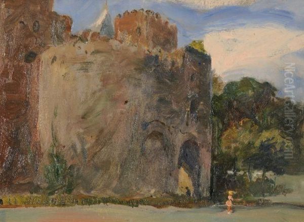 Scorcio Di Roma Antica Oil Painting by Erma Zago