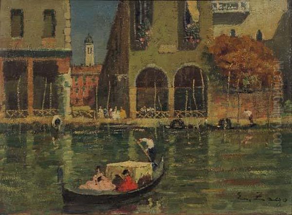 Venezia Oil Painting by Erma Zago