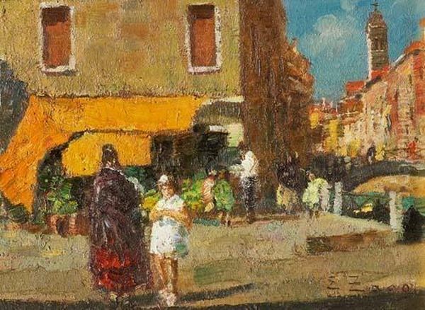 Scorcio Di Venezia Oil Painting by Erma Zago