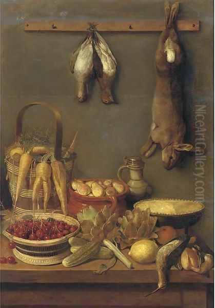 Still life Oil Painting by Adriaen van Utrecht