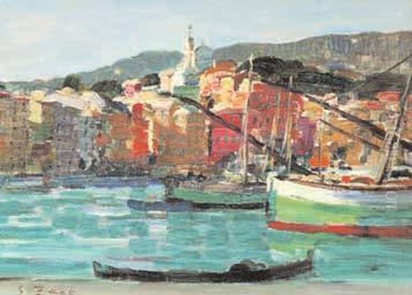 Veduta Di Santa Margherita Ligure Oil Painting by Erma Zago