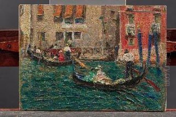 Canale A Venezia Oil Painting by Erma Zago