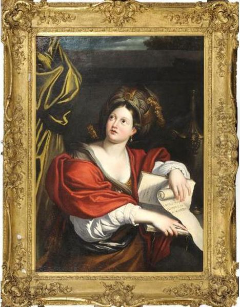 The Cumaean Sibyl Oil Painting by Domenico Zampieri (Domenichino)