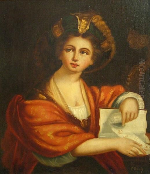 The Cumean Sibyl Oil Painting by Domenico Zampieri (Domenichino)