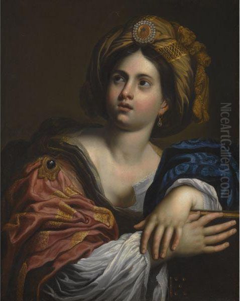 A Sibyl Oil Painting by Domenico Zampieri (Domenichino)