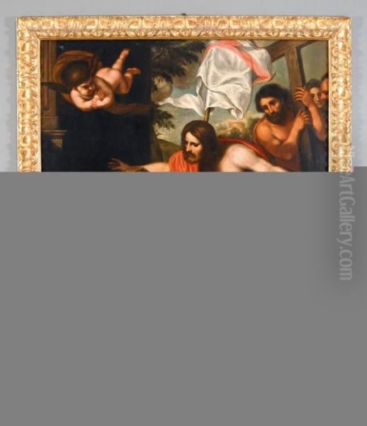 Apparizione Di Cristo Alla Vergine Oil Painting by Domenico Zampieri (Domenichino)