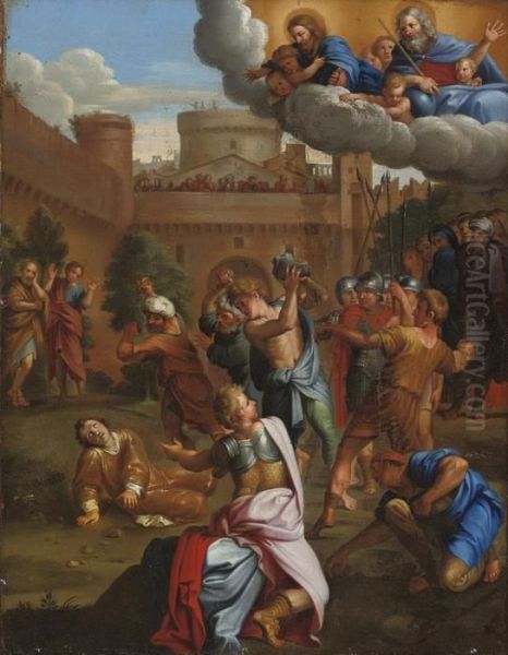 The Stoning Of Saint Stephen Oil Painting by Domenico Zampieri (Domenichino)