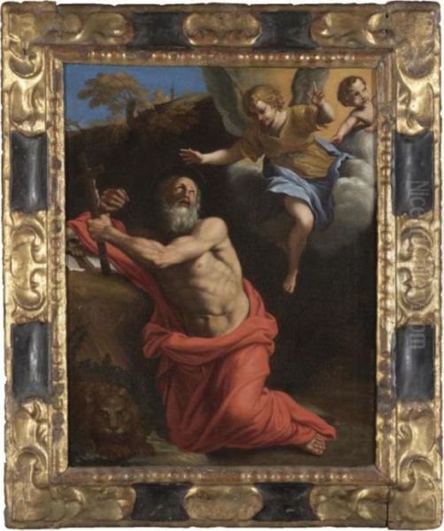 Saint Jerome Oil Painting by Domenico Zampieri (Domenichino)