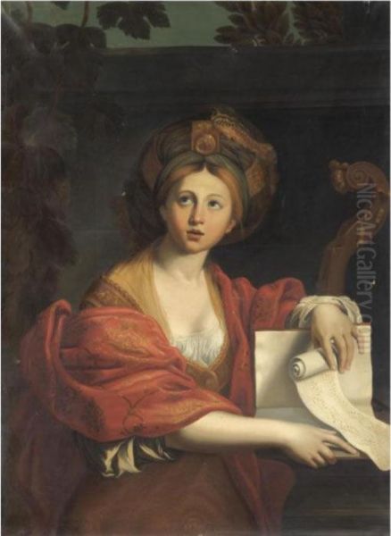 The Cumean Sybil Oil Painting by Domenico Zampieri (Domenichino)