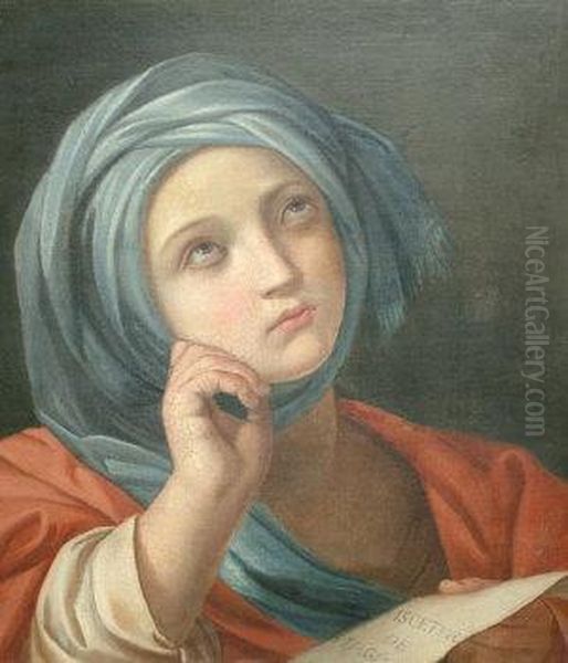 Follower Of Zampieri Il Domenico -- Sybilla Oil Painting by Domenico Zampieri (Domenichino)