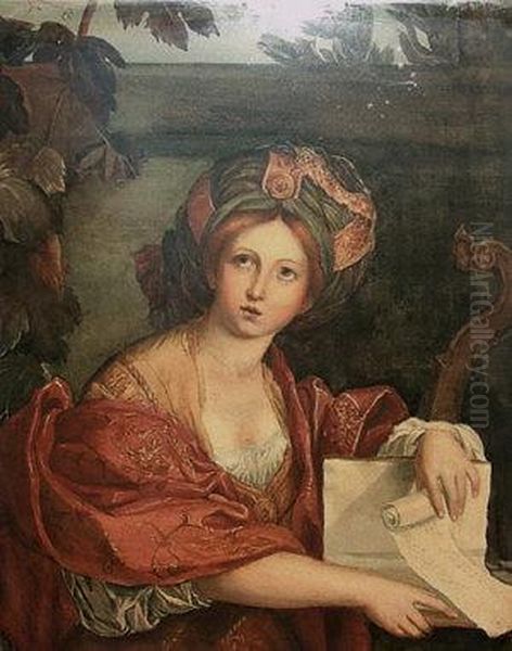 Sibilla Cumana Oil Painting by Domenico Zampieri (Domenichino)