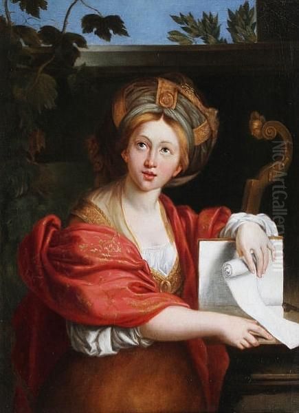 The Cumaean Sibyl Oil Painting by Domenico Zampieri (Domenichino)