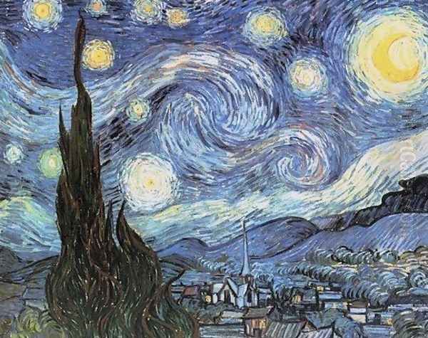 Starry Night Oil Painting by Vincent Van Gogh