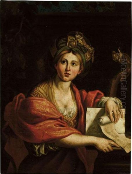 Cumaean Sibyl Oil Painting by Domenico Zampieri (Domenichino)