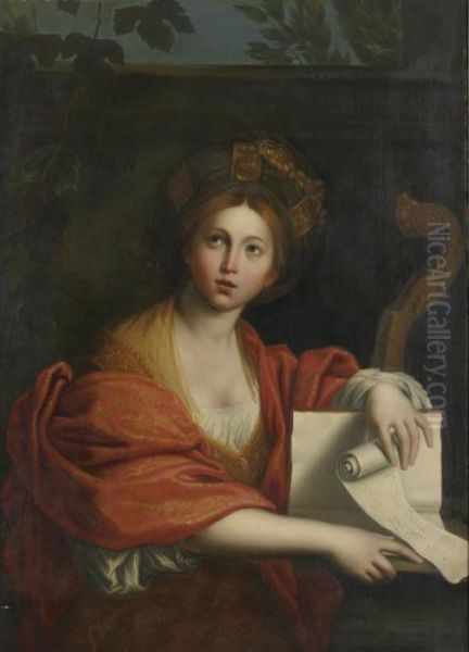 Sybill Oil Painting by Domenico Zampieri (Domenichino)