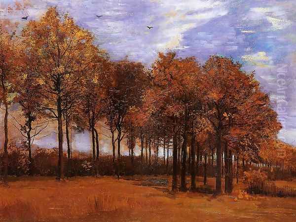 Autumn Landscape Oil Painting by Vincent Van Gogh