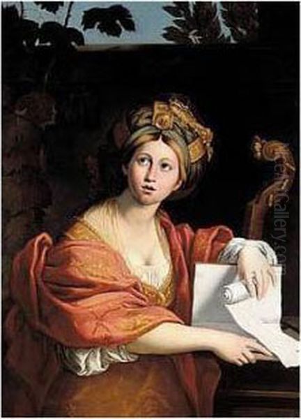 The Cumaean Sibyl Oil Painting by Domenico Zampieri (Domenichino)