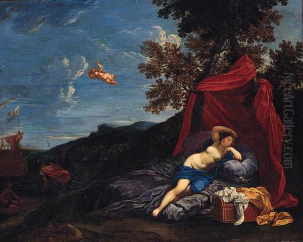 The Departure Of Aeneas Oil Painting by Domenico Zampieri (Domenichino)