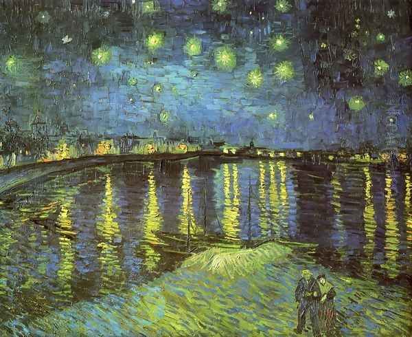 Starry Night Over The Rhone Oil Painting by Vincent Van Gogh