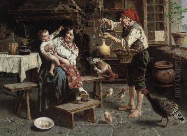 Kitchen Treats Oil Painting by Eugenio Zampighi