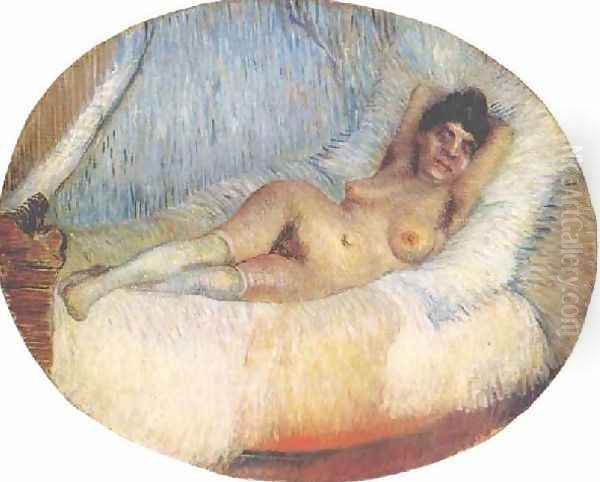 Nude Woman On A Bed Oil Painting by Vincent Van Gogh