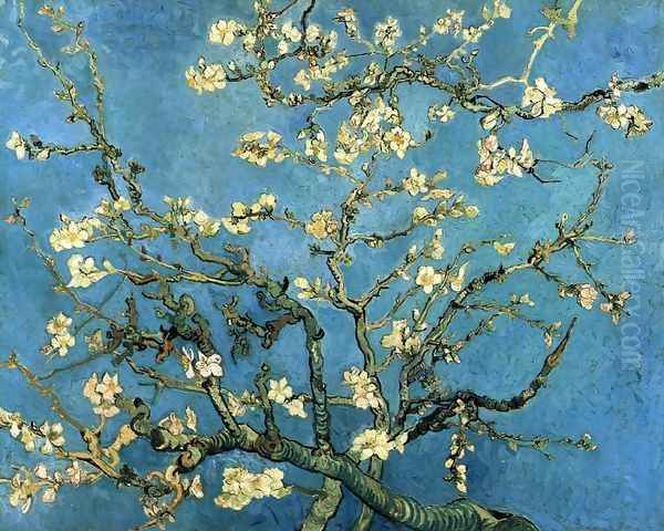 Branches with Almond Blossom Oil Painting by Vincent Van Gogh