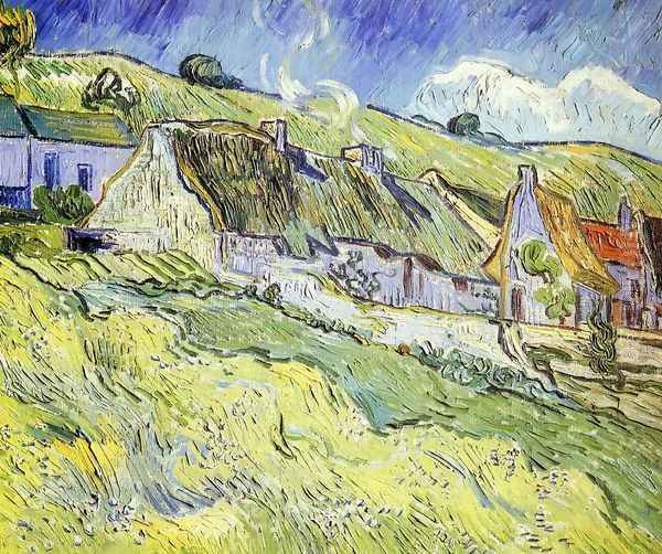 A Group of Cottages Oil Painting by Vincent Van Gogh