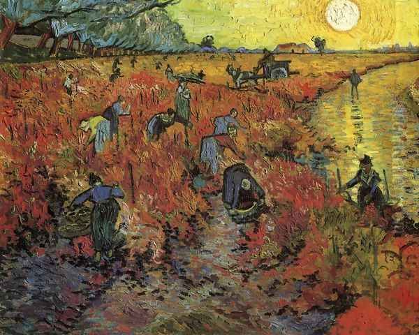 The Red Vineyard Oil Painting by Vincent Van Gogh