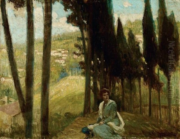 Nel Parco Oil Painting by Giovanni Zangrando