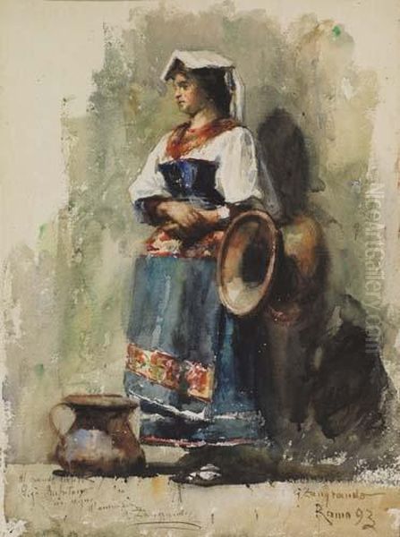 La Ciociara Oil Painting by Giovanni Zangrando