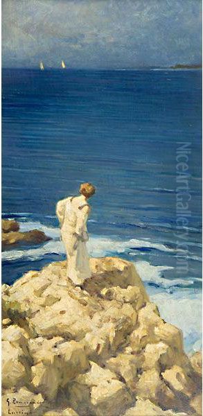 Bagni A Lussino Oil Painting by Giovanni Zangrando