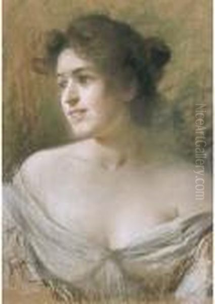 Giovanne Donna, Di Fronte Oil Painting by Giovanni Zangrando