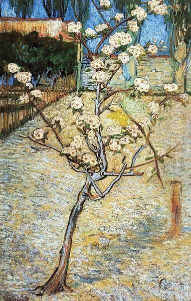 Pear Tree in Blossom Oil Painting by Vincent Van Gogh