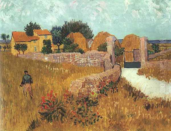 Farmhouse in Provence Oil Painting by Vincent Van Gogh