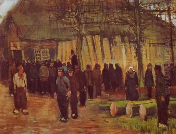 A Wood Auction Oil Painting by Vincent Van Gogh