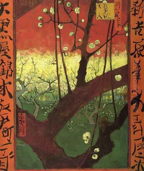 Japonaiserie (after Hiroshige) Oil Painting by Vincent Van Gogh